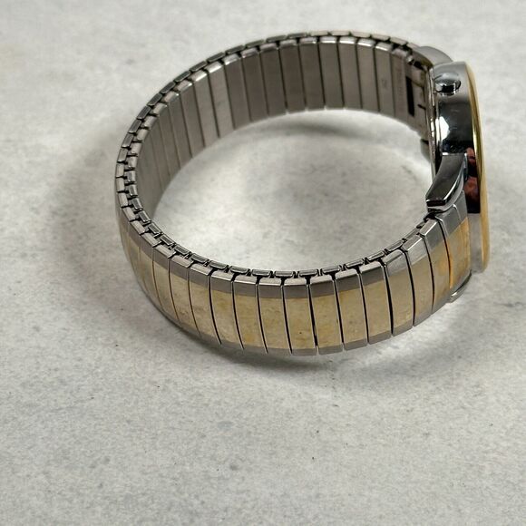 Timex Watch 35mm Date Indiglo Two Tone Stretchy Casual Classic New Battery - Picture 11 of 16